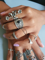 Load image into Gallery viewer, 13 Antique Silver Ring Stack Set
