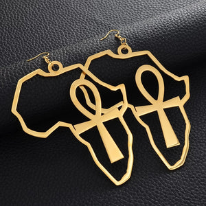 Africa Shape Large Earrings