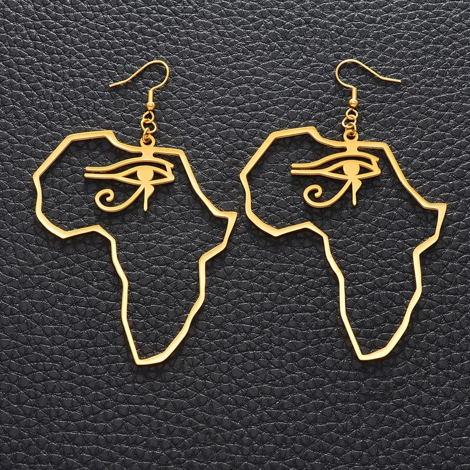 Africa Shape Large Earrings