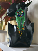 Load image into Gallery viewer, Beaded Long Tassel Earrings
