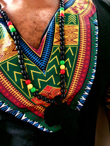 Beaded African Wooden Necklaces