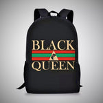 Load image into Gallery viewer, Black Egyptian Queen Backpack
