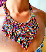 Load image into Gallery viewer, Bohemian Colourful Beaded Necklace
