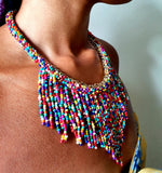 Load image into Gallery viewer, Bohemian Colourful Beaded Necklace
