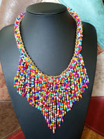 Load image into Gallery viewer, Bohemian Colourful Beaded Necklace
