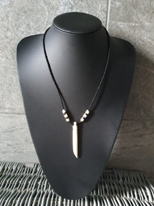 Beaded Cow Bone Necklace