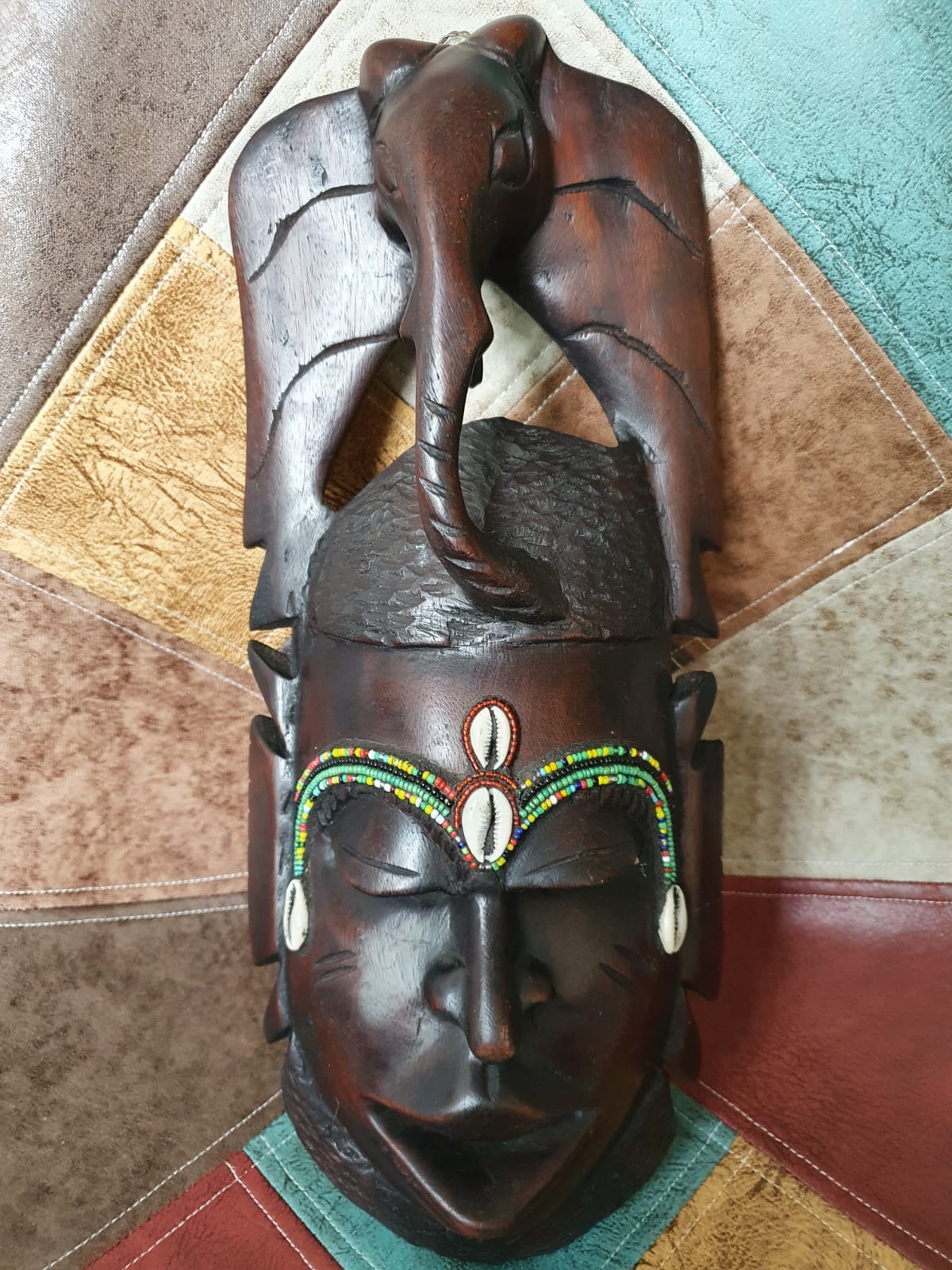 African Cowrie Shell Mask