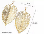 Load image into Gallery viewer, Gold Feather Bird Earrings
