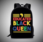 Load image into Gallery viewer, Educated Black Queen Backpack
