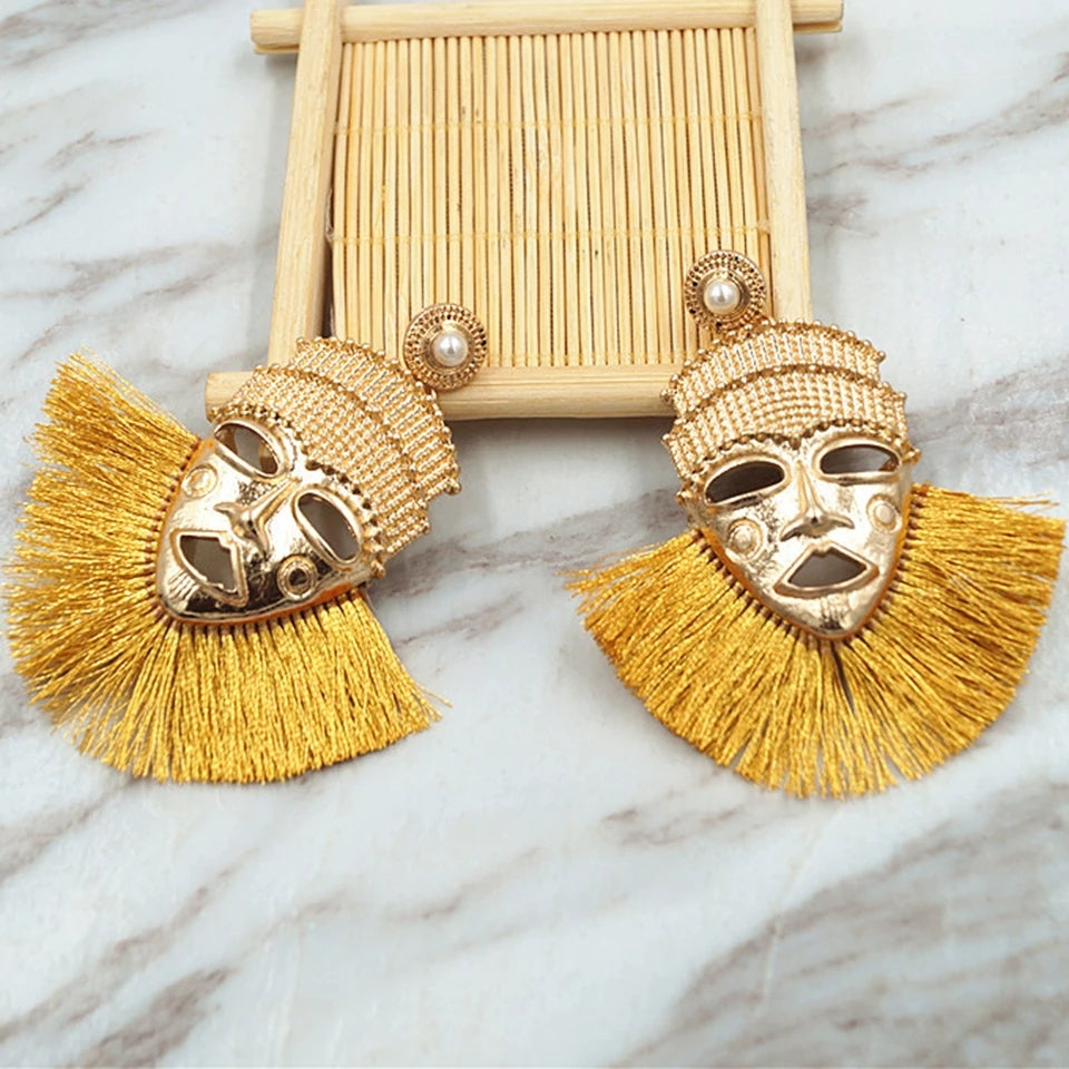 Masked Warrior Earrings