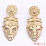 Load image into Gallery viewer, Gold Masked Earrings
