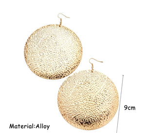 Gold Shield Earrings