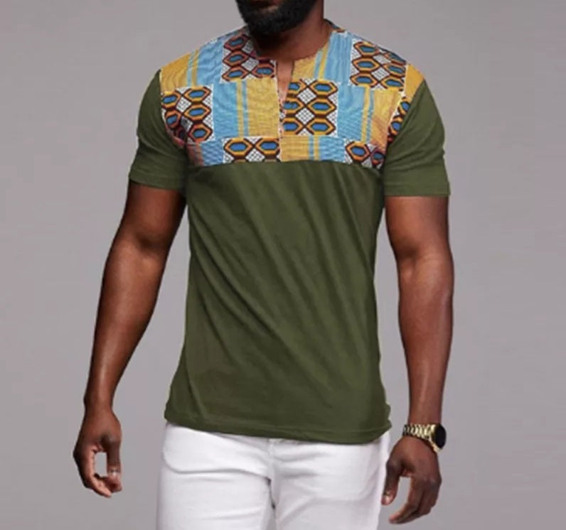 African print shirts for clearance guys