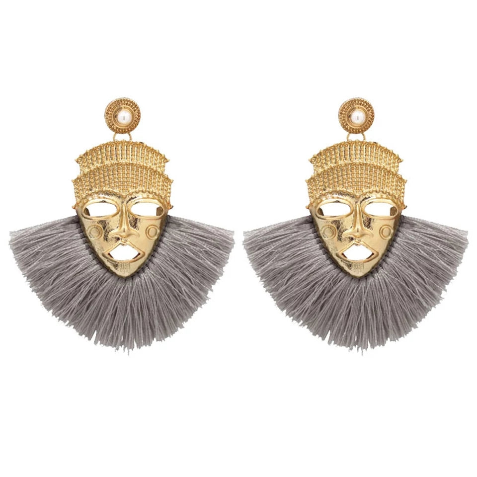 Masked Warrior Earrings