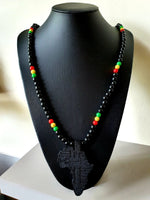 Load image into Gallery viewer, Beaded African Wooden Necklaces
