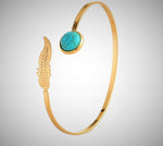 Load image into Gallery viewer, Natural Kallaite Bangle Bracelet/Arm Cuff
