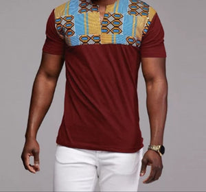 Mens African Print Design Tshirts