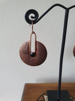 Load image into Gallery viewer, Vintage Shield Copper Earrings
