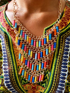 Colourful Tube Necklace