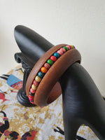 Load image into Gallery viewer, Wood Multi Colour Bead Bracelet
